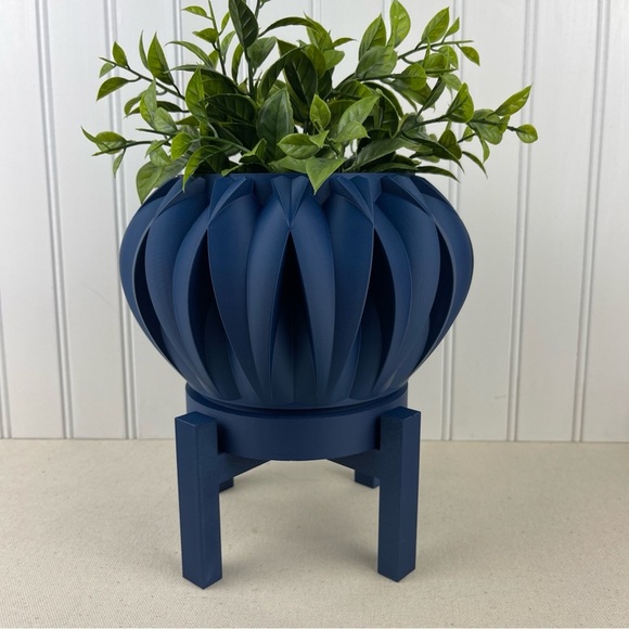 Hand Crafted Other - Halden Planter Pot, Indoor Planter w/ Drainage Hole and Drip Tray